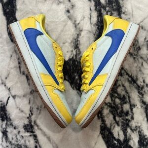 Size 11 Travis Scott x Air Jordan 1 Retro OG SP Low Canary No Insoles